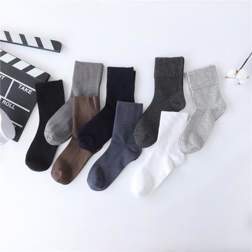 5雙男士襪子莫代爾松口中長筒春夏舒適款黑色吸汗長襪透氣精梳棉