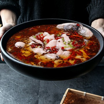陶瓷超大號酒店湯碗酸菜魚盤水煮魚盆5升大容量和面碗14英寸大碗