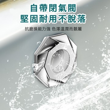 洗手台溢水孔塞 溢水孔蓋 水槽塞 溢水孔塞 排水孔防臭 自動閉合 防臭防蟲 洗臉盆塞子 排水孔塞