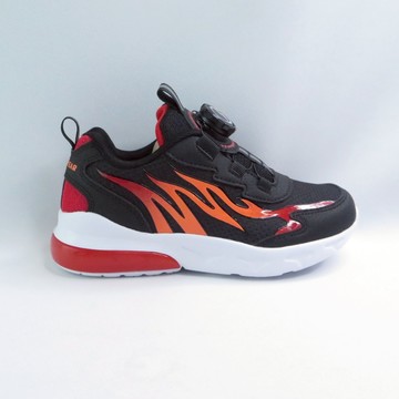 GOODYEAR GAKR48710 中童 旋轉扣電燈運動鞋 免綁鞋帶 黑【iSport愛運動】