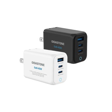 Gigastone 45W GaN氮化鎵三孔USB-C快速充電器PD-7451 (支援MacBook/筆電/iPhone17快充)