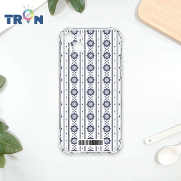TRON IPhone 13 幾何復古花磚D款 四角防摔載具殼 軟殼 手機殼