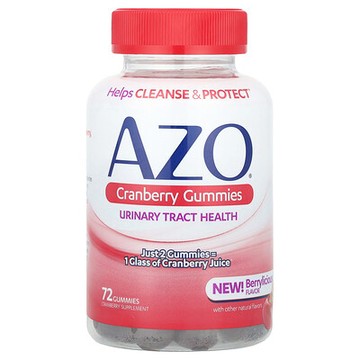 AZO, 蔓越莓®軟糖，漿果味，72 粒（每粒 250 毫克）