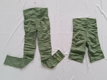 b15-15女式打底褲運動褲牛油果瑜伽跑步鍛煉健身緊身九分褲五分褲