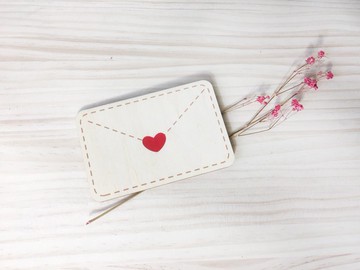 【客製化禮物】情人節木質卡片 免費客製化 母親節卡片設計