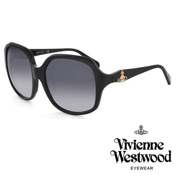 【Vivienne Westwood】英國精品時尚系列造型太陽眼鏡(VW78901-黑)
