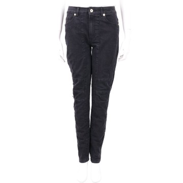 BLUGIRL-FOLIES 黑色修身車縫設計棉質牛仔褲