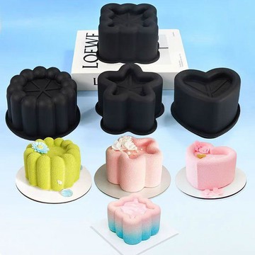 甄選好貨✿ 烘焙模具 蛋糕製作模具 凹槽加深加高慕斯蛋糕硅膠模具愛心圓形方形星星造型千層糕點模