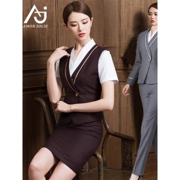 空姐制服女南航職業套裝裙顧問物業酒店美容師工作服金店工裝春秋