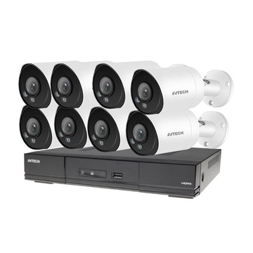 AVTECH 昌運監視器組合 DGD1009AIXI-U1 8路 主機+DGC5104AFW 5MP 槍型攝影機*8(以新款DGC5104MATW出貨)