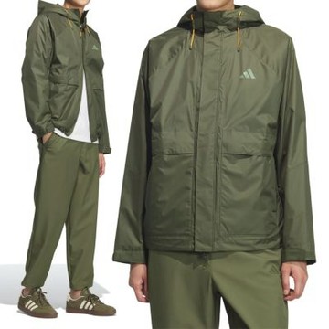 Adidas Th Wv Jkt 男款 軍綠色 運動 休閒 連帽 外套 KR2494