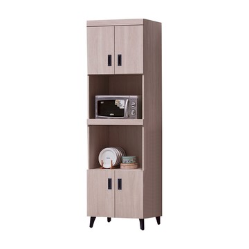 IHouse-冰島 耐磨浮雕白橡2尺電器櫃