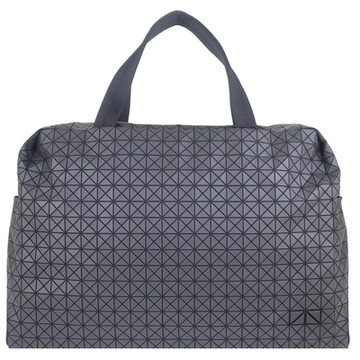 ISSEY MIYAKE 三宅一生 BAOBAO 黑色壓印方格肩背/手提包