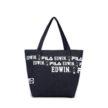 EDWIN x FILA聯名｜配件｜經典主義丹寧托特包｜原藍磨