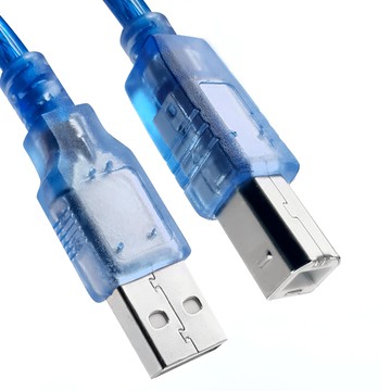 USB2.0 A公對B公印表機傳真機傳輸連接線 藍色  1.8m  2條