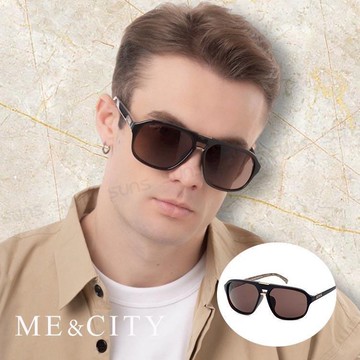 【SUNS】ME&CITY 韓版飛行員太陽眼鏡 抗UV(ME 1107 J03)
