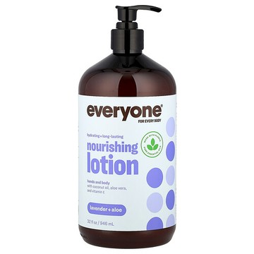 Everyone, 滋養乳液，薰衣花草 + 蘆薈，32 液量盎司（946 毫升）