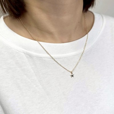 腕時計、アクセサリー レディースアクセサリー 単品購入可 リエ Lier K10ピンクゴールド 星モチーフネックレス 