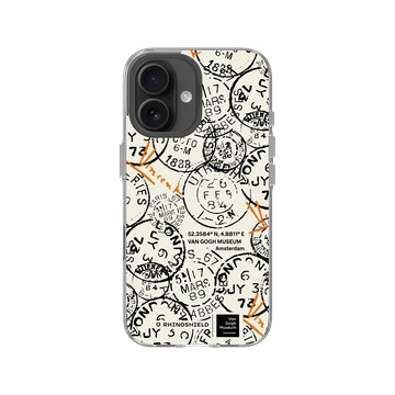 iPhone 16 Clear Case（相機按鈕） 透明 - Van Gogh Museum - 印章 - 圖案