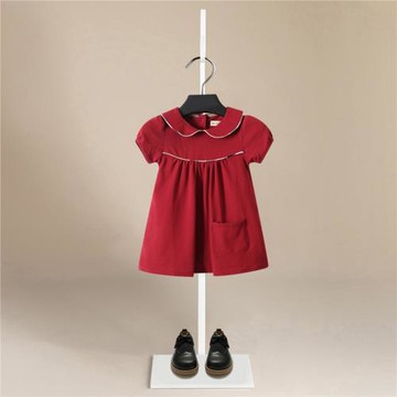 女童連衣裙2024夏裝新款高級感童裝洋氣兒童公主裙寶寶嬰兒生日裙