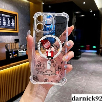 喝可樂小新磁吸充電四角氣墊超級防摔i16PROMAX 蘋果iPhone15 14 13 12 11保護殼