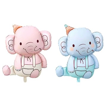 【隔日到貨🧾開發票】 啞光大象氣球 | 啞光氣球 | 寶寶生日 | 周歲佈置 | 造型氣球 | 鋁膜氣球 | 抓週佈置