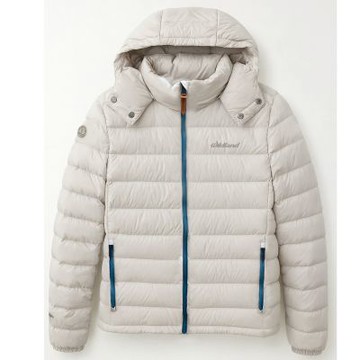 【WILDLAND荒野】男700FP可拆帽輕暖羽絨外套227鵝卵石