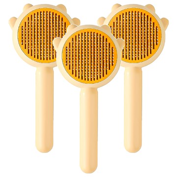 小麥購物 寵物除毛梳 D102 85g  活力橙色  3個