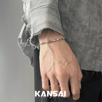 KANSAI 莫比烏斯手鍊 不掉色 醫療鋼可碰水 手鍊男潮牌 簡約 個性 手飾男生嘻哈小眾設計男士高級感