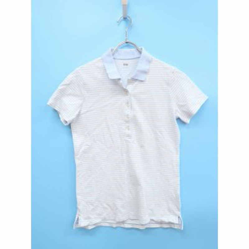 Uniqlo ユニクロ コットンボーダーポロシャツ 半袖 青 白 レディース Aランク L 委託倉庫から出荷 通販 Lineポイント最大6 0 Get Lineショッピング