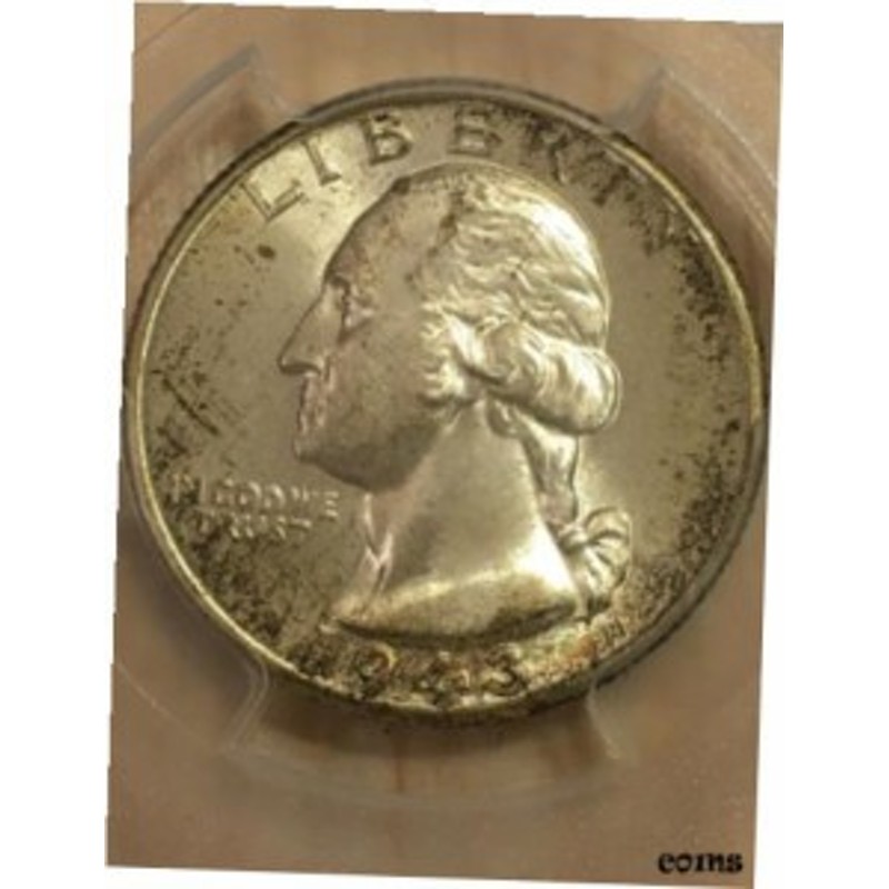 品質保証書付】 アンティークコイン NGC PCGS 1943 Washington Quarter