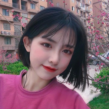 假髮 搭配專區 成人裝扮假髮 ‧ bobo頭包臉蓬鬆自然空氣瀏海 - 短直髮 / 黑色