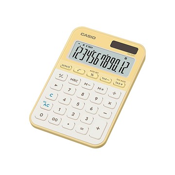 卡西歐CASIO迷你繽紛糖果計算機/MS-20YC-LY/淺黃