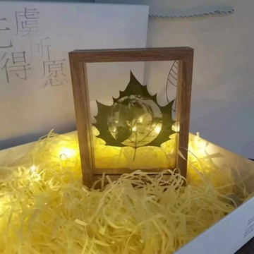 客製化創意禮物 葉子雕刻 客製化相片 平安葉 梧桐葉 葉雕畫 擺飾情人節禮物送女生送男生送長輩親友 生日禮物擺件