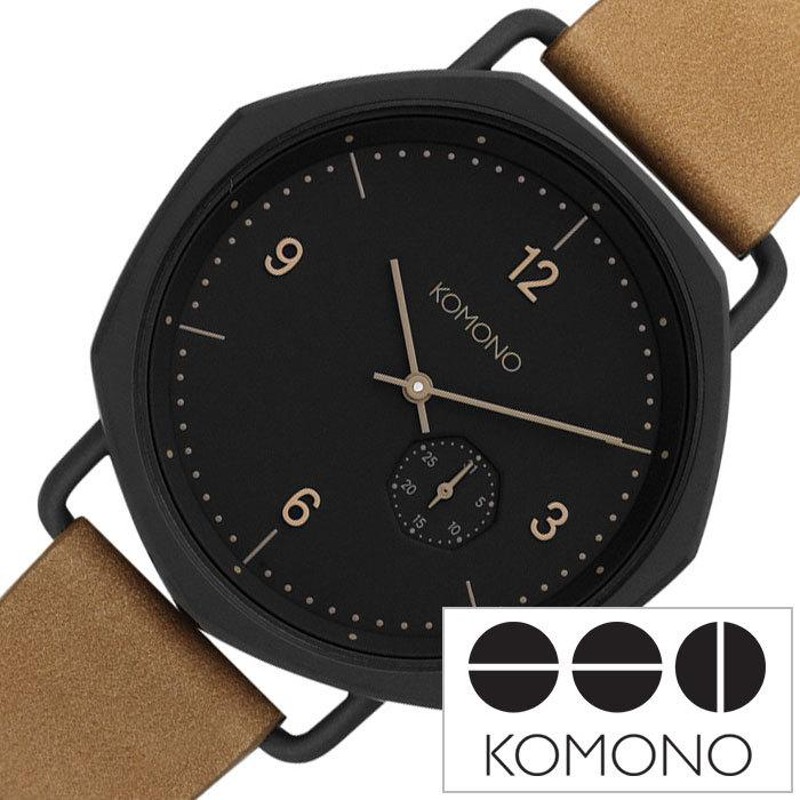 コモノ オルソン 時計 KOMONO ORSON 腕時計 メンズ レディース ブラック KOM-W4156 ペア お揃い コーデ ウォッチ 人気  おすすめ かわいい おしゃれ 革 | LINEショッピング