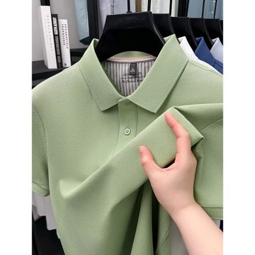 【長絨棉】高品質開叉polo衫男短袖t恤2025新款夏季翻領體恤透氣