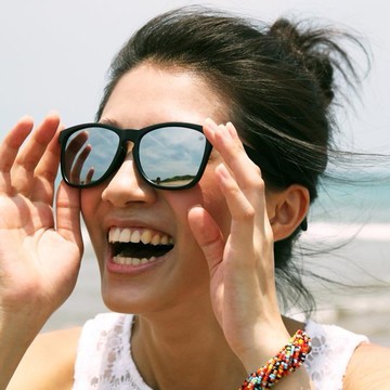 2is Mark 太陽眼鏡│霧面黑色框│銀色反光鏡片│UV400