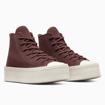【CONVERSE】CTAS MODERN LIFT HI 高筒 休閒鞋 厚底鞋 女 酒紅色-A06783C