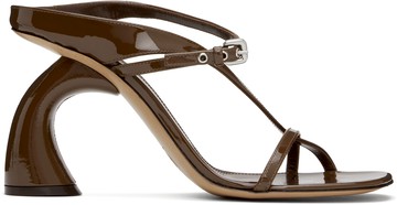 Dries Van Noten 棕色 Strappy Sculptural 凉鞋