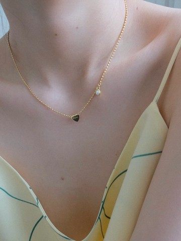 Slim Ball Chain Necklace_Gold