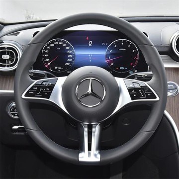 2022款奔馳C260L方向盤套 E300L GLB200GLE級GLC專用真皮手縫把套
