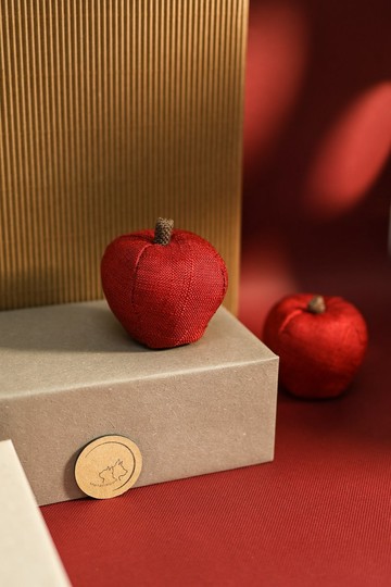 蘋果Apple 純手作 擺飾 抓週 蔬果 貓咪兒童玩具 吊飾