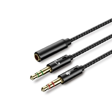 KTNET TS102 3.5AUX 轉接頭 黑/銀