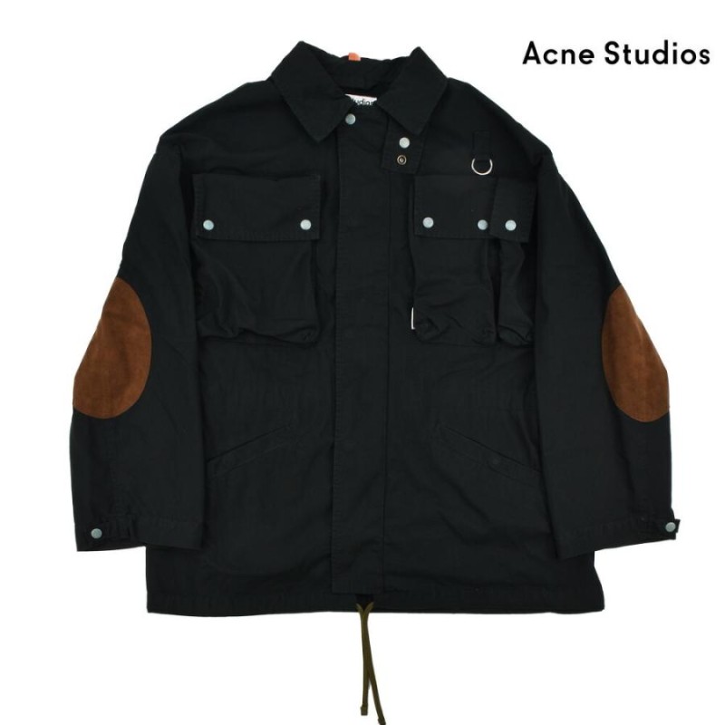 SALE】アクネストゥディオズ カバーオール ワークウェア コットンジャケット ブラック 黒 WORK JACKET メンズ Acne Studios  | LINEブランドカタログ