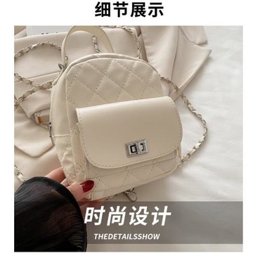 2025夏季新款簡約小眾設計小背包時尚潮流休閑洋氣女士個性雙肩包