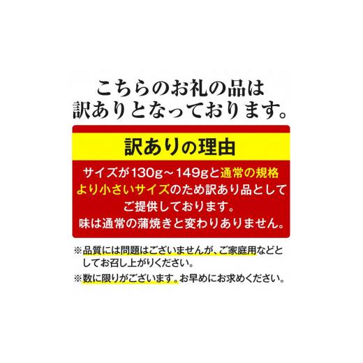 ふるさと納税 鹿児島県 東串良町 ＜訳あり・数量限定＞鹿児島県産東串良町のうなぎ蒲焼(5尾・計650g以上・秘伝のタレ付き)