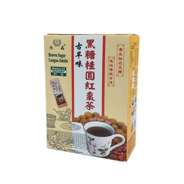 水晶 古早味黑糖桂圓紅棗茶 100支 /包 OI100