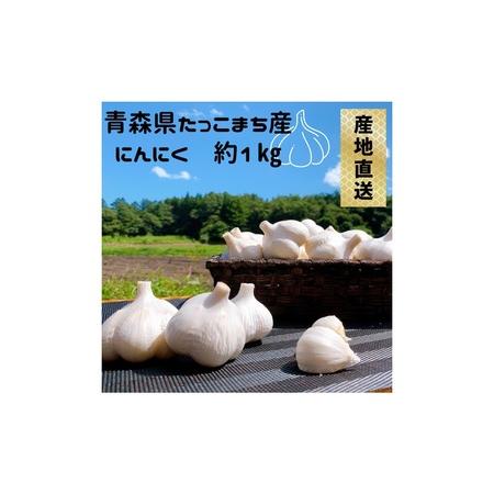 ふるさと納税 青森県田子町産にんにく(乾燥) B品 M＆Lサイズ 約1kg 青森県田子町