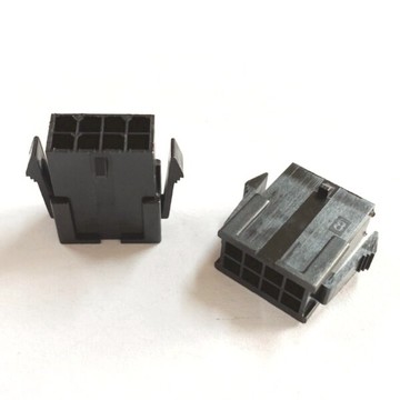小5557系列 MX3.0mm pitch 8P母頭 / 2x4P 有翅(黑色) 汽車連接器/電腦連接器 / 5016空中接頭-50入/包(含稅)【佑齊企業 iCmore】