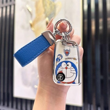 斯柯達 Skoda 鑰匙套 KODIAQ FABIA OCTAVIA YETI SUPER 鑰匙殼 機器貓 鑰匙保護套